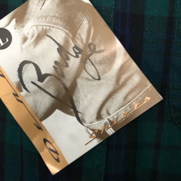 Badge Denim mens button down shirt size L - Picture 3 of 4